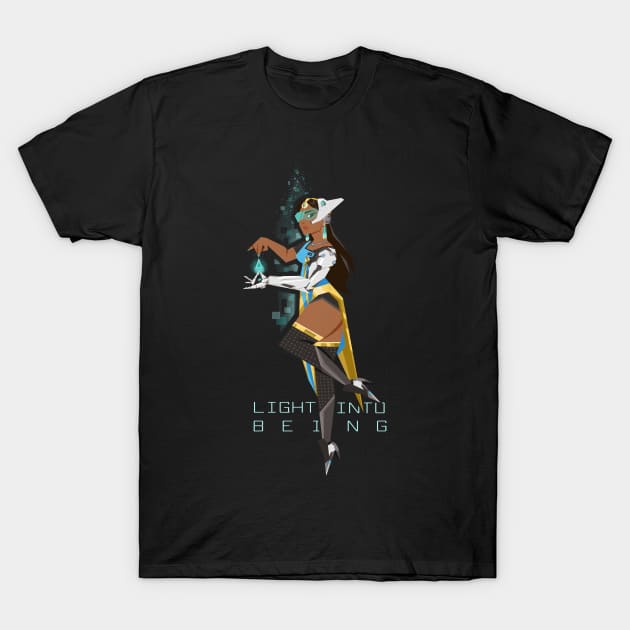 Light into Being T-Shirt by Kiwiseeeds